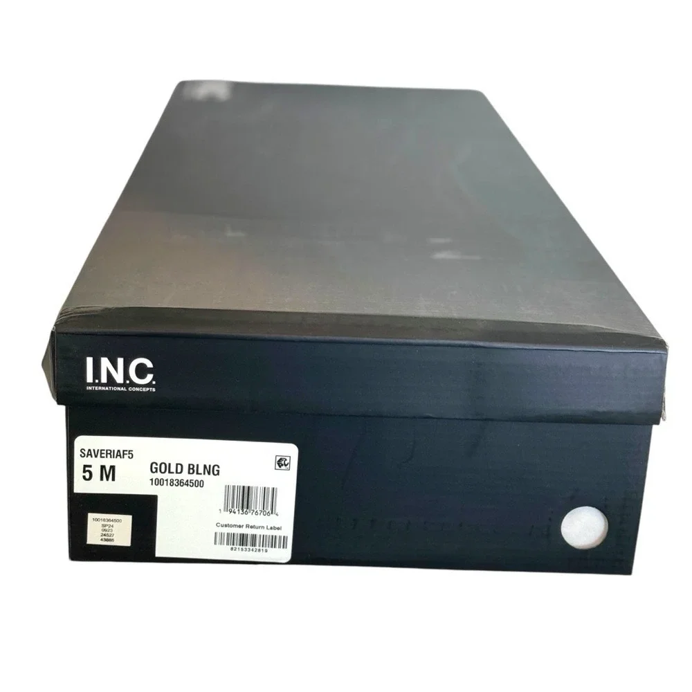 INC Women's‎ Gold Bling Saveria Over the Knee Slouch Boots Size 5 - Picture 10 of 11